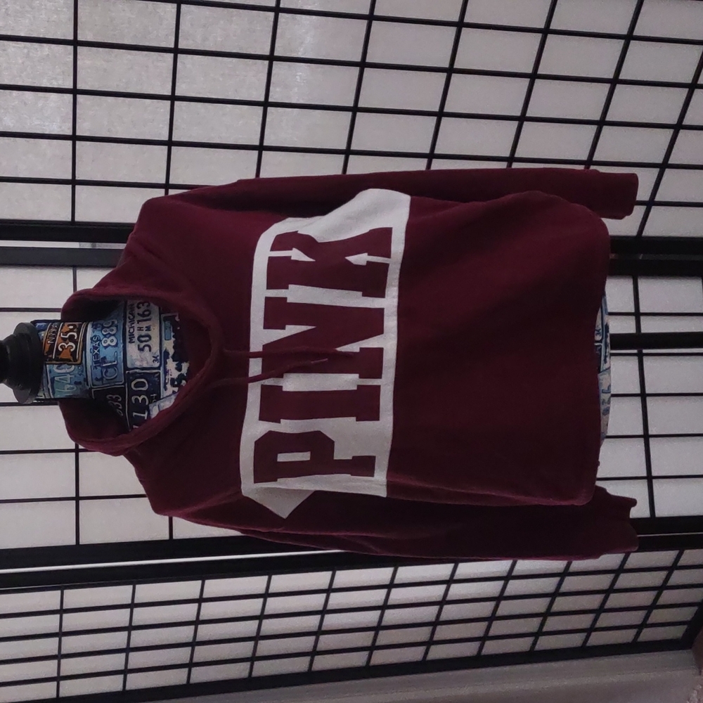 ⭐ 5 for $25 / VS Pink Maroon Cowl Neck Sweatshirt